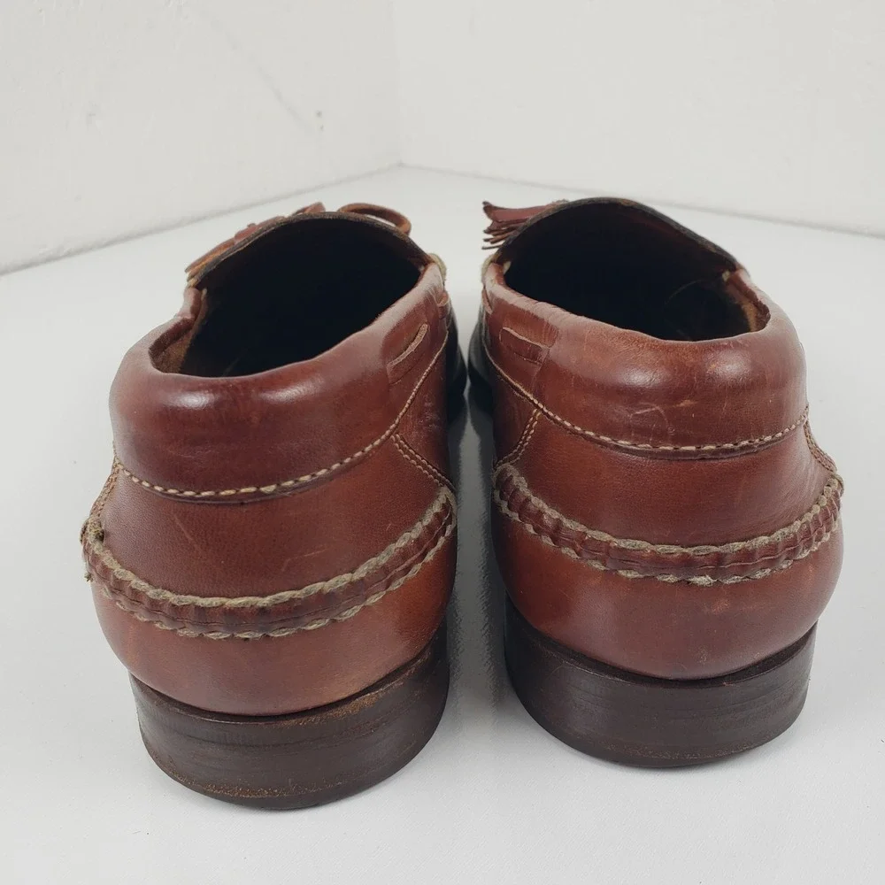 Cole Haan‎ Country Mens 10M Brown Leather Tassel Kiltie Loafers 2909 Brazil